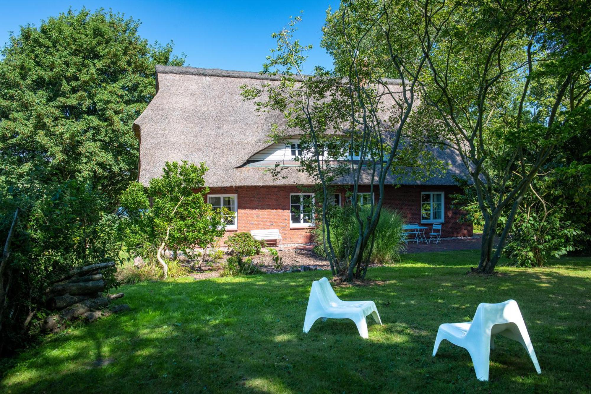 Vila Reetdachhaus Eiderblick Breiholz Exteriér fotografie